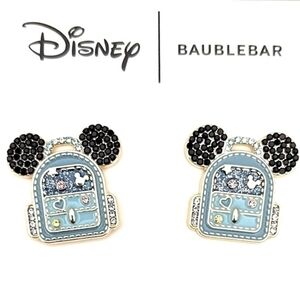 ✨️NIB BAUBLEBAR x DISNEY✨️ Mickey Backpack Earrings in Blue and Black